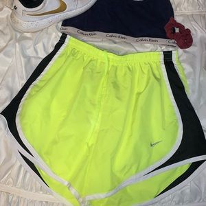Neon nike shorts